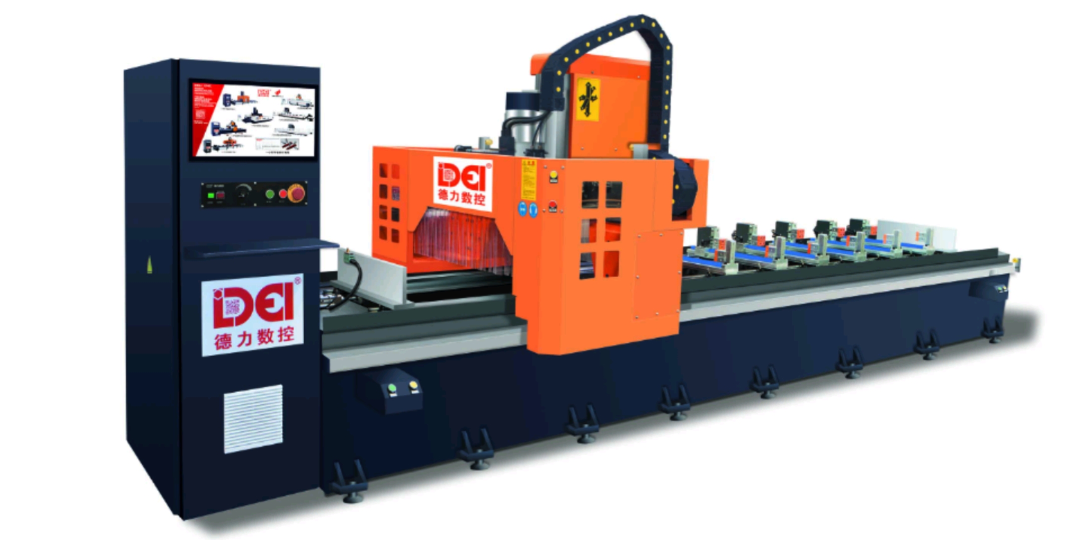 Equipo CNC para cajas de ducha de vidrio.